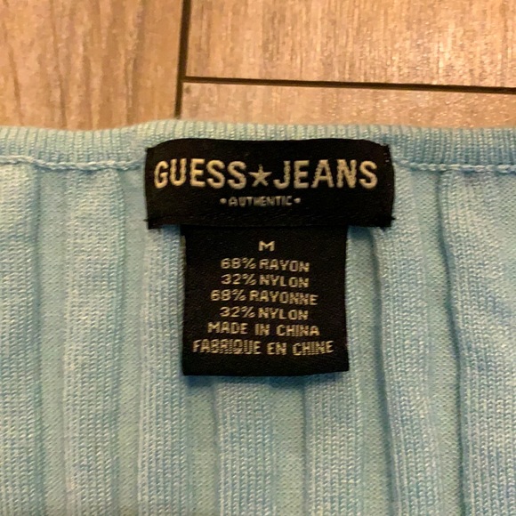 Guess Jeans Light Blue Cardigan - Size Medium - Picture 3 of 6